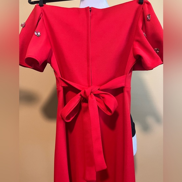 Girl’s floor-length red dress - vintage -size 7 - Picture 2 of 8